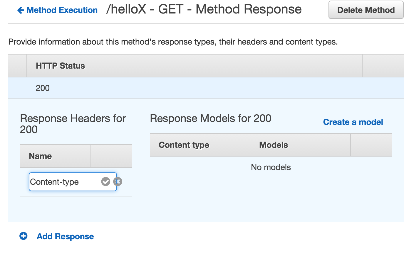 Method response